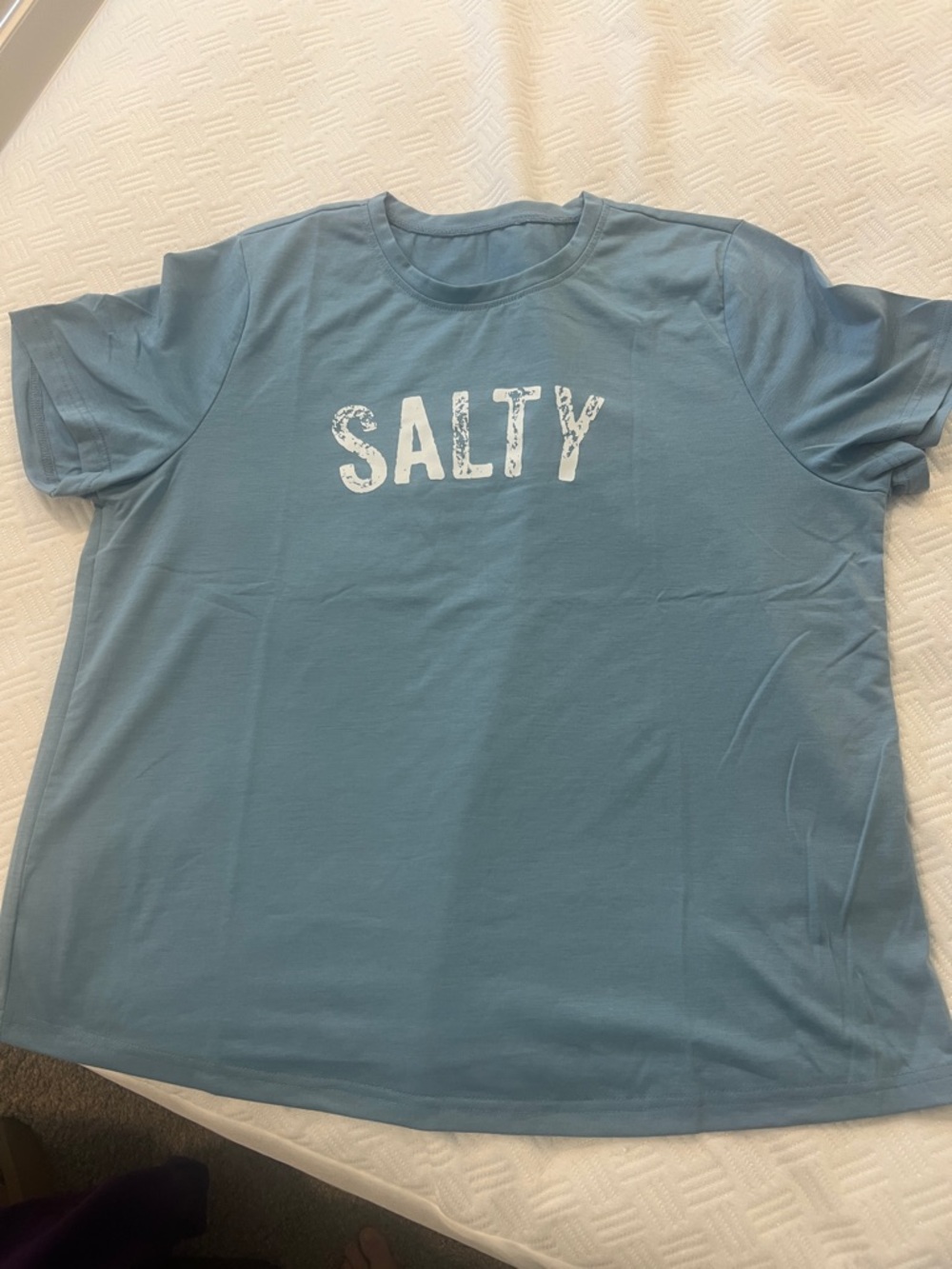 SALTY Graphic Tee - Blue NWOT